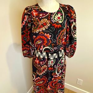 Anthropologie pattern dress by Kachel Medium